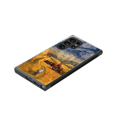Starry Ride stylish phone case for samsung galaxy s24 ultra | glossy glass and slim fit