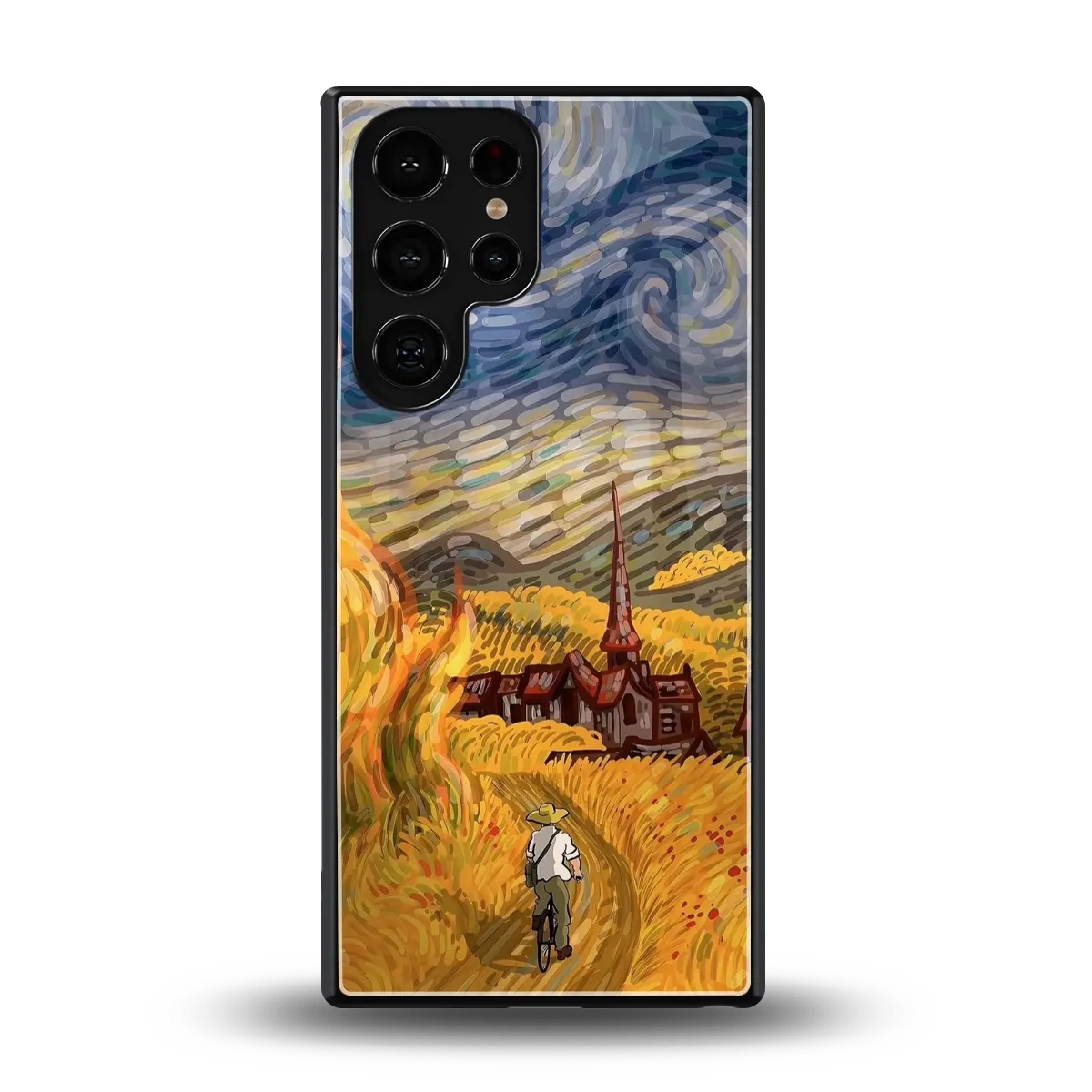 Starry Ride back phone cover | glass case for samsung galaxy s25 ultra