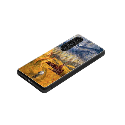 Starry Ride stylish phone case for samsung galaxy s24 | glossy glass and slim fit