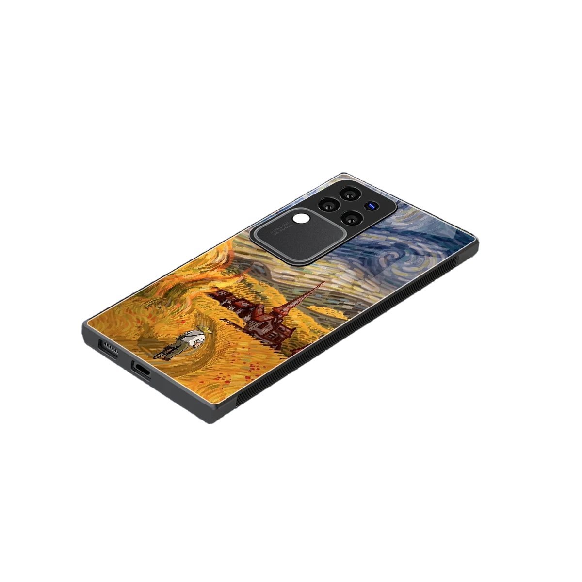 Starry Ride stylish phone case forvivo v30 pro | glossy glass and slim fit
