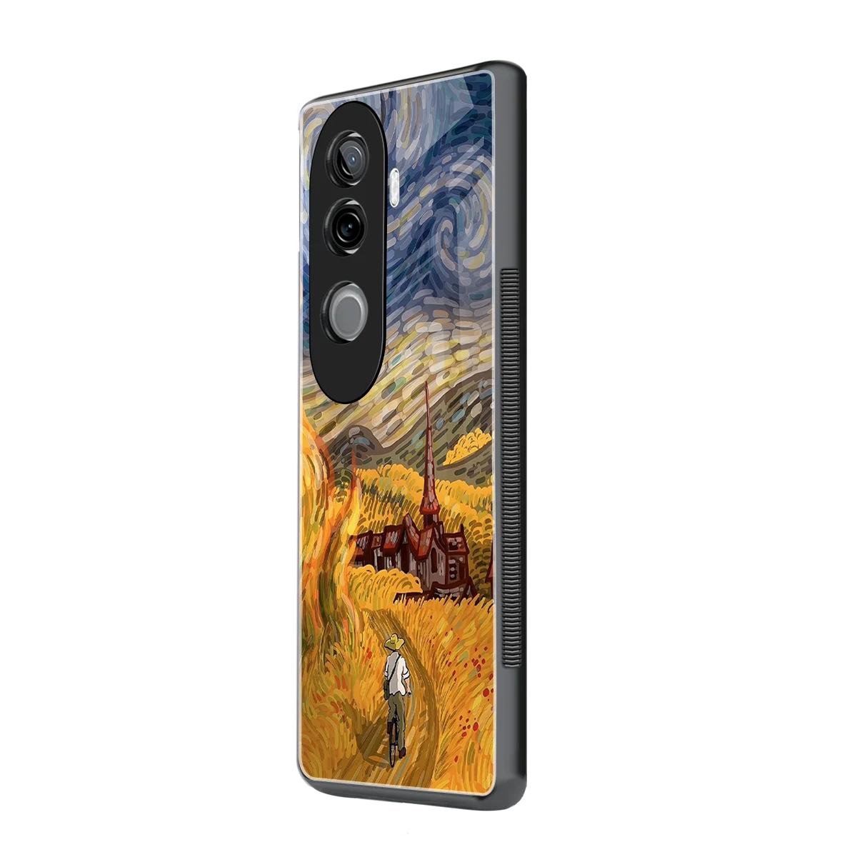 Starry Ride vivo v40e mobile cover | shockproof glass phone case