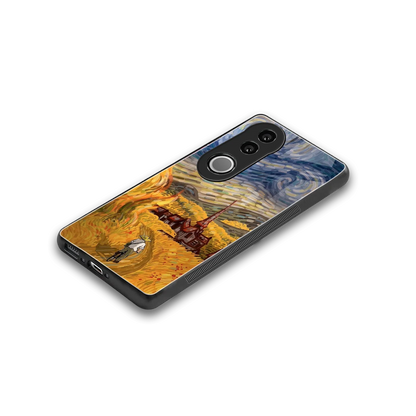 Starry Ride stylish phone case for vivo v50 | glossy glass and slim fit