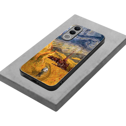 Starry Ride stylish phone case for vivo v70 fe | glossy glass and slim fit