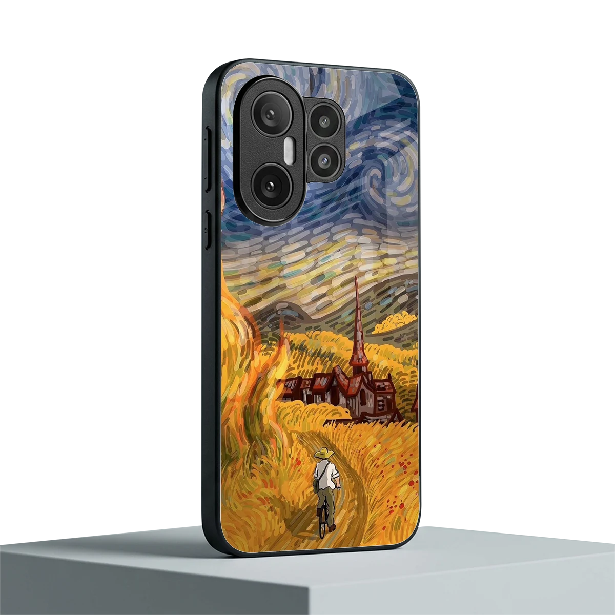 Starry Ride vivo x200 fe mobile cover | shockproof glass phone case