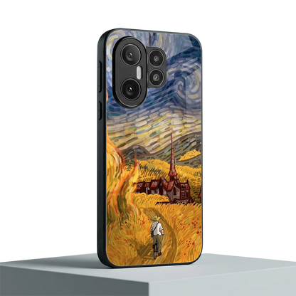 Starry Ride vivo x200 fe mobile cover | shockproof glass phone case