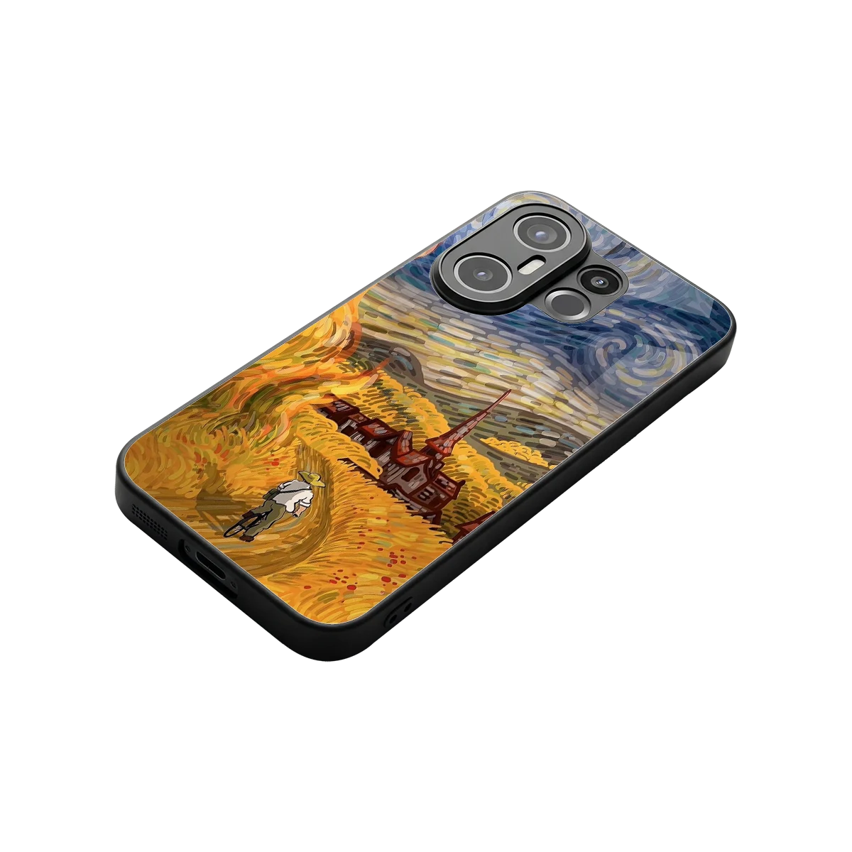 Starry Ride stylish phone case for vivo x200 fe | glossy glass and slim fit