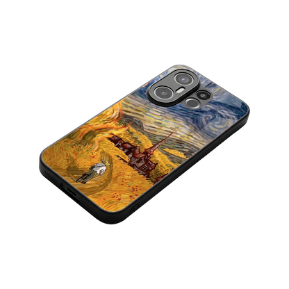 Starry Ride stylish phone case for vivo x200 fe | glossy glass and slim fit