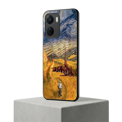 Starry Ride vivo y16 mobile cover | shockproof glass phone case