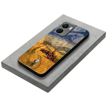 Starry Ride stylish phone case for vivo y16 | glossy glass and slim fit