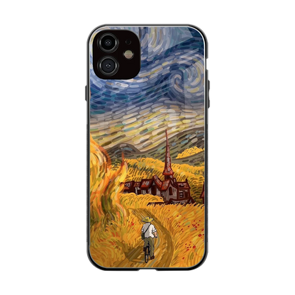 Starry Ride back phone cover | glass case for iphone 12