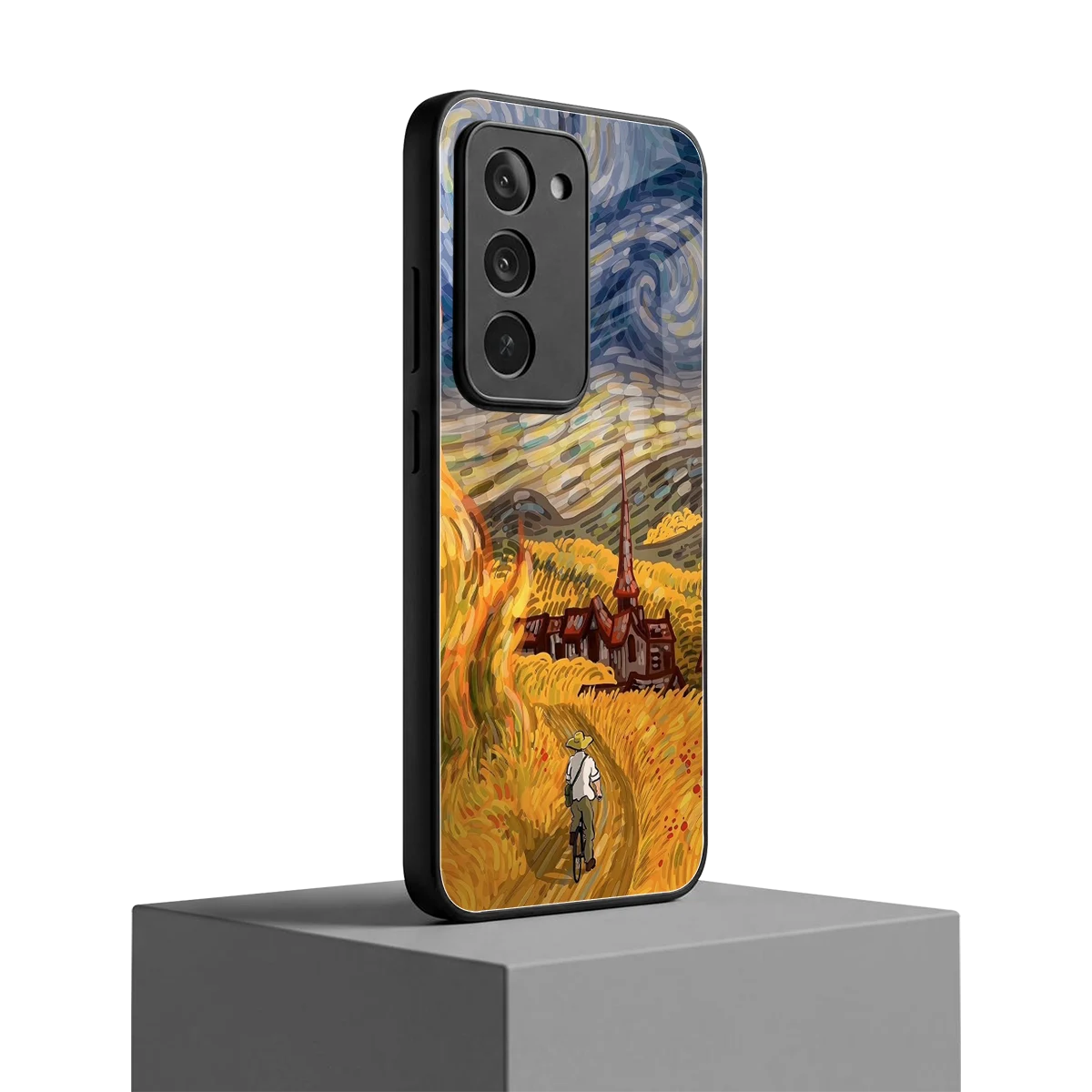 Starry Ride redmi 15 5g mobile cover | shockproof glass phone case