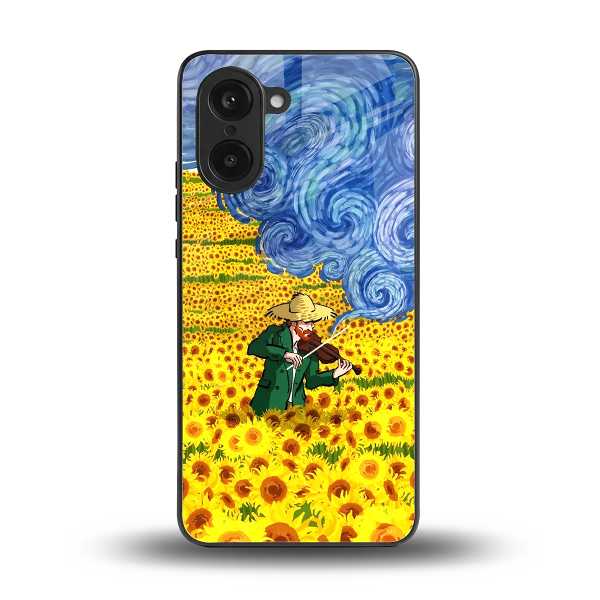 Starry Strings back phone cover | glass case for oneplus nord ce5 5g