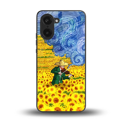 Starry Strings back phone cover | glass case for oneplus nord ce5 5g