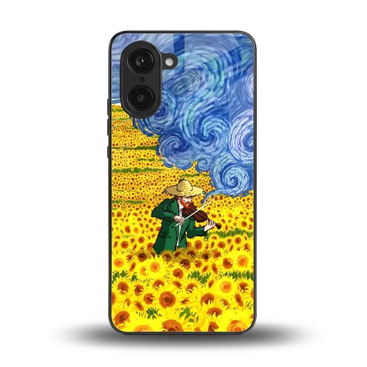 Starry Strings back phone cover | glass case for oneplus nord ce5 5g