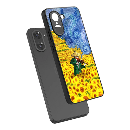 Starry Strings sleek oneplus nord ce5 5g cover with tempered glass back and TPU edges
