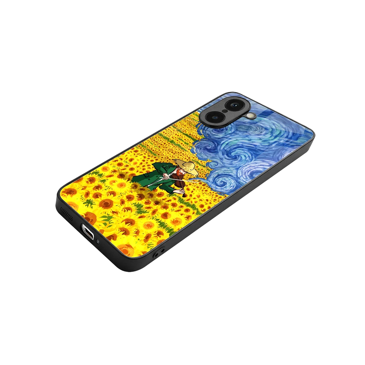 Starry Strings stylish phone case for oneplus nord ce5 5g | glossy glass and slim fit
