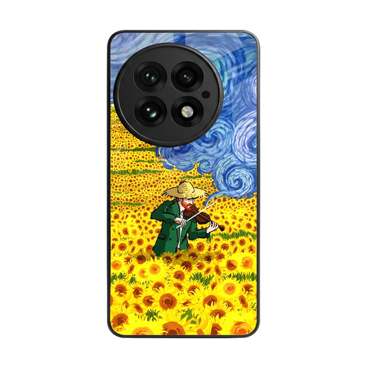 Starry Strings back phone cover | glass case for oneplus 13