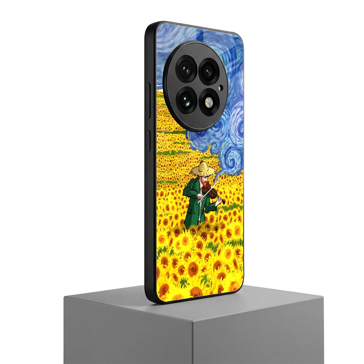 Starry Strings oneplus 13 mobile cover | shockproof glass phone case