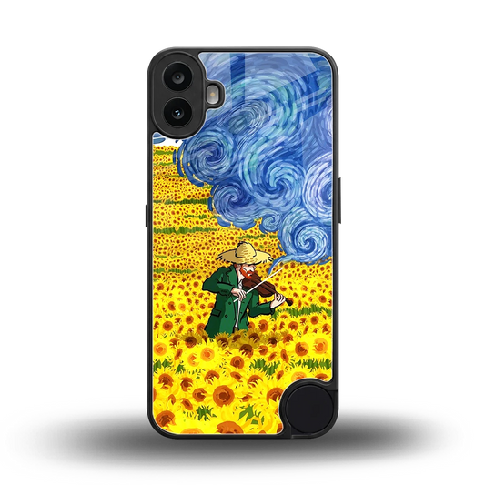 Starry Strings back phone cover | glass case for cmf nothing phone 1