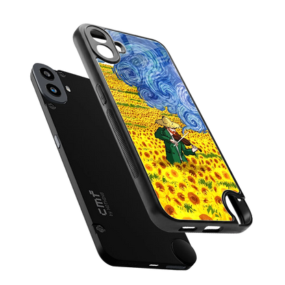 Starry Strings sleek cmf nothing phone 1 cover with tempered glass back and TPU edges