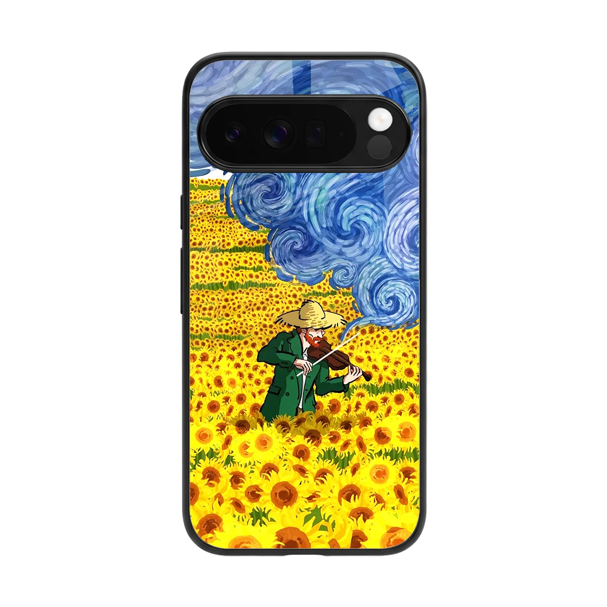 Starry Strings back phone cover | glass case for google pixel 10 pro xl