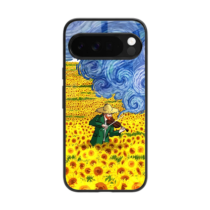 Starry Strings back phone cover | glass case for google pixel 10 pro xl