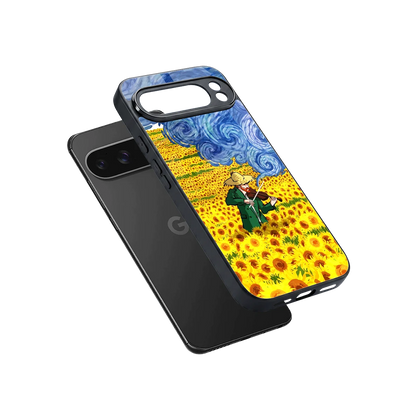 Starry Strings sleek google pixel 10 pro xl cover with tempered glass back and TPU edges