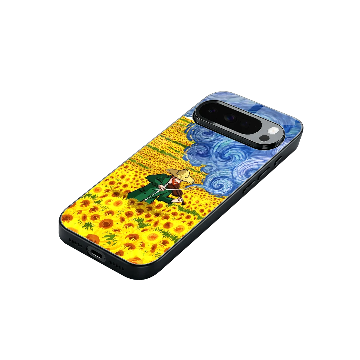 Starry Strings stylish phone case for google pixel 10 pro xl | glossy glass and slim fit