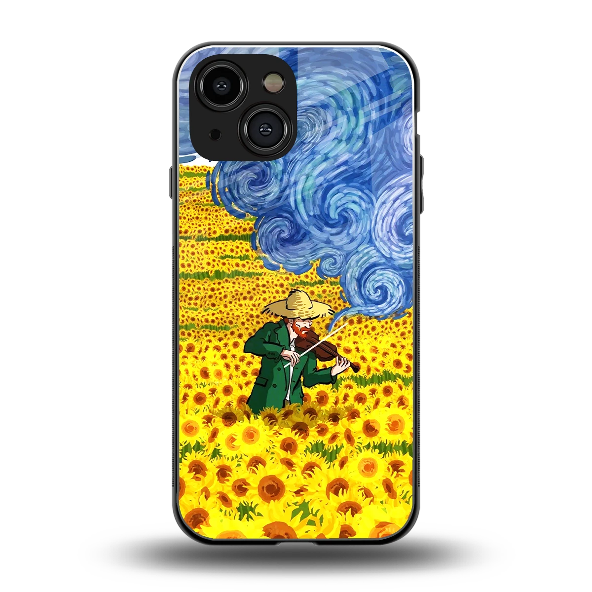 Starry Strings back phone cover | glass case for iphone 12 mini