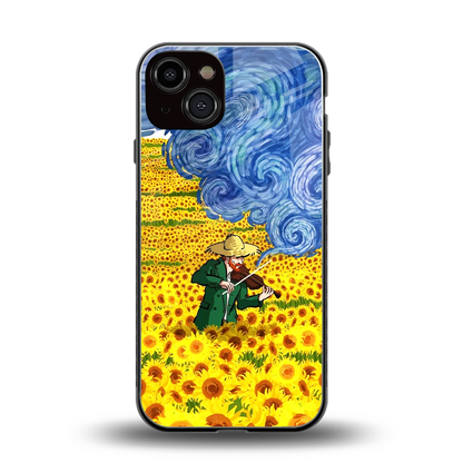 Starry Strings back phone cover | glass case for iphone 13