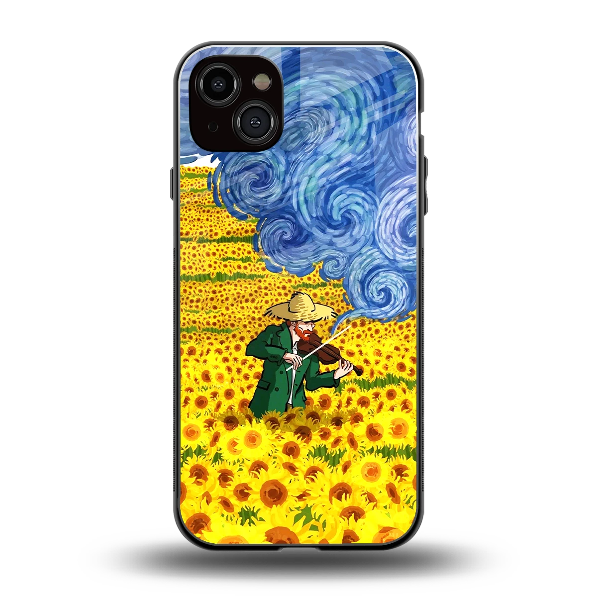 Starry Strings back phone cover | glass case for iphone 14 plus