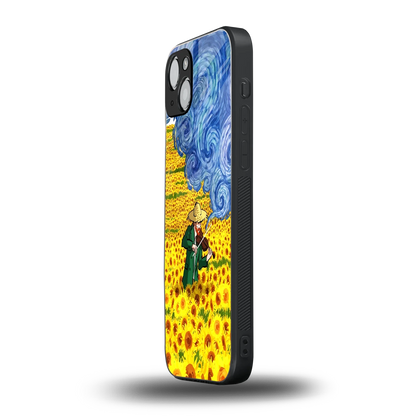 Starry Strings iphone 14 plus mobile cover | shockproof glass phone case