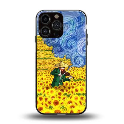 Starry Strings back phone cover | glass case for iphone 15 pro max