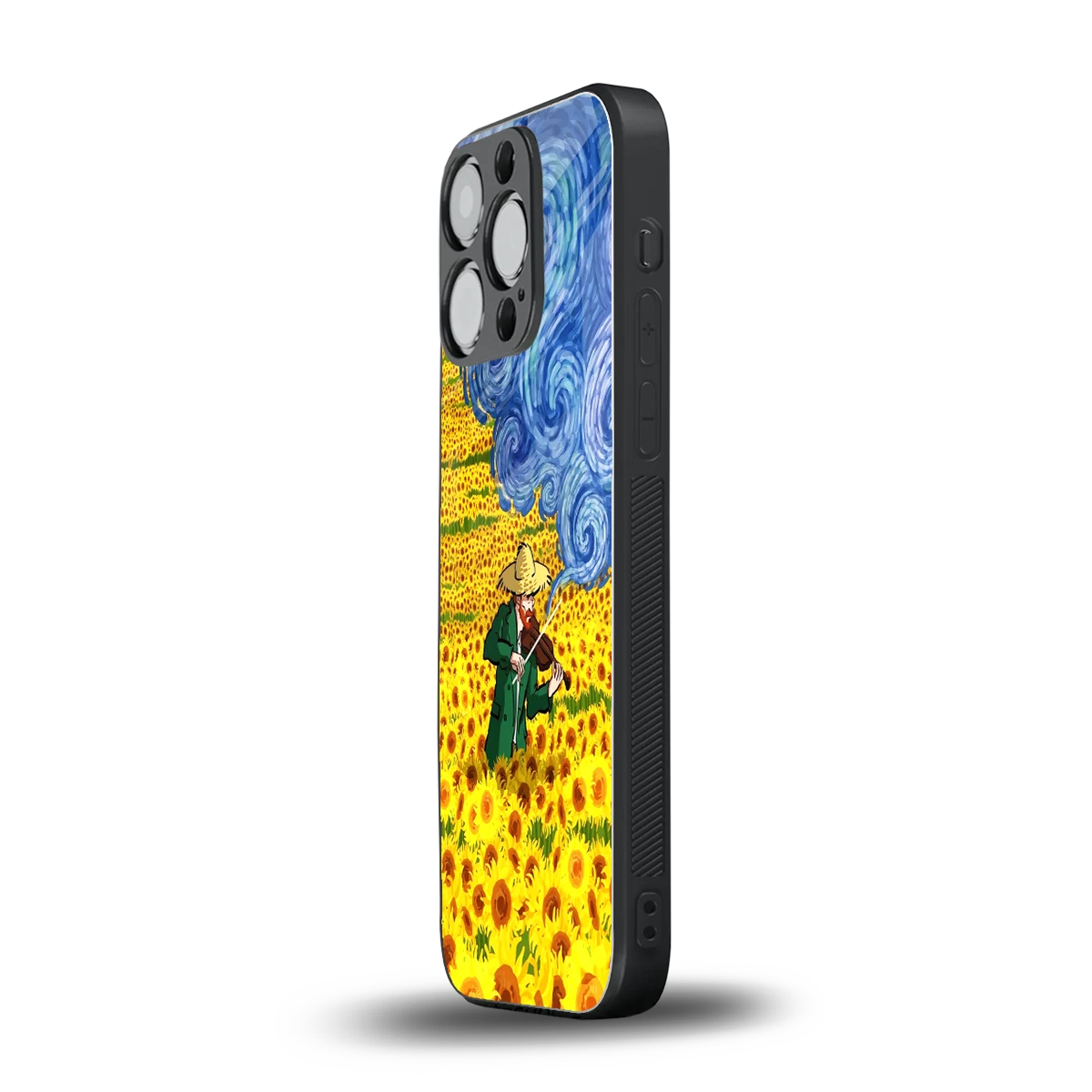 Starry Strings iphone 15 pro mobile cover | shockproof glass phone case
