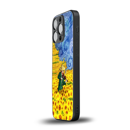 Starry Strings iphone 15 pro mobile cover | shockproof glass phone case