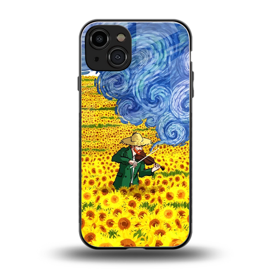 Starry Strings back phone cover | glass case for iphone 15