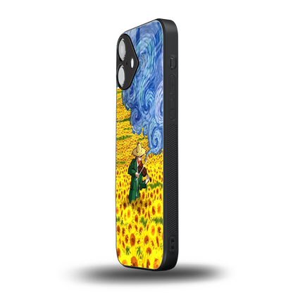 Starry Strings iphone 16 plus mobile cover | shockproof glass phone case