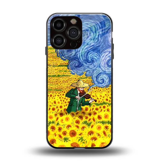 Starry Strings back phone cover | glass case for iphone 16 pro max