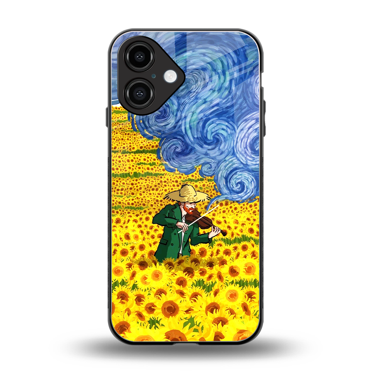 Starry Strings back phone cover | glass case for iphone 16