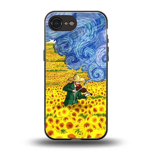 Starry Strings back phone cover | glass case for iphone 16e