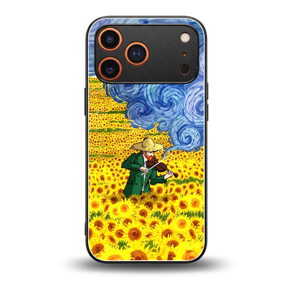 Starry Strings back phone cover | glass case for iphone 17 pro