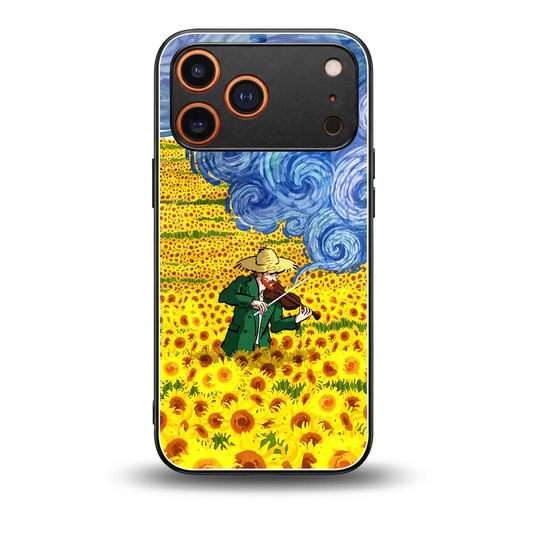 Starry Strings back phone cover | glass case for iphone 17 pro max