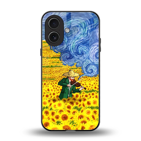Starry Strings back phone cover | glass case for iphone 17