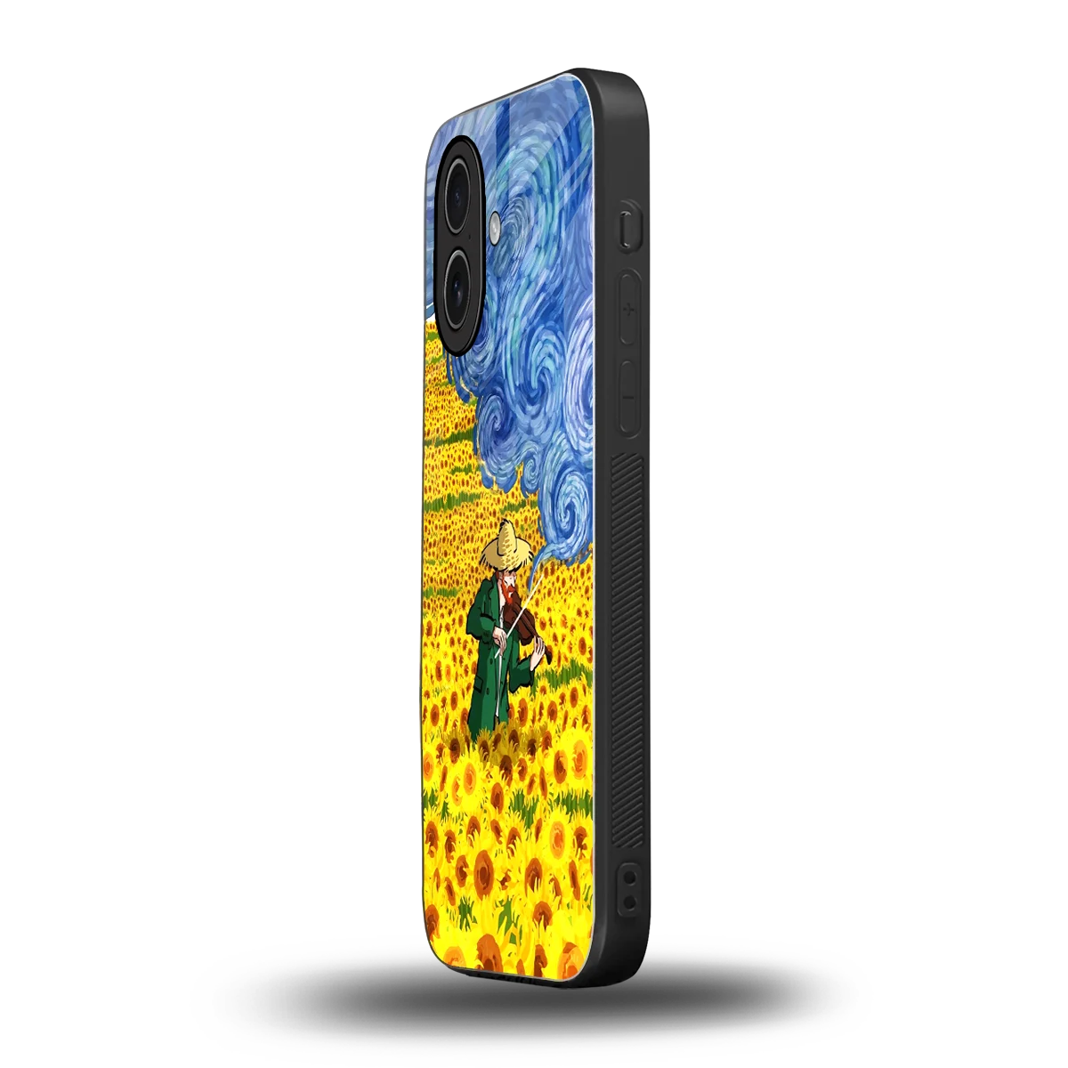 Starry Strings iphone 17 mobile cover | shockproof glass phone case
