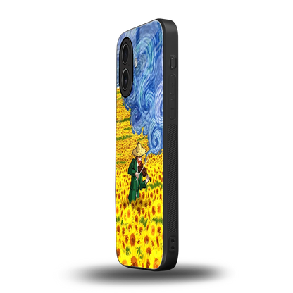 Starry Strings iphone 17 mobile cover | shockproof glass phone case