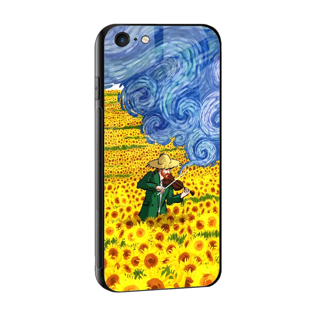 Starry Strings sleek iphone 6 cover with tempered glass back and TPU edges