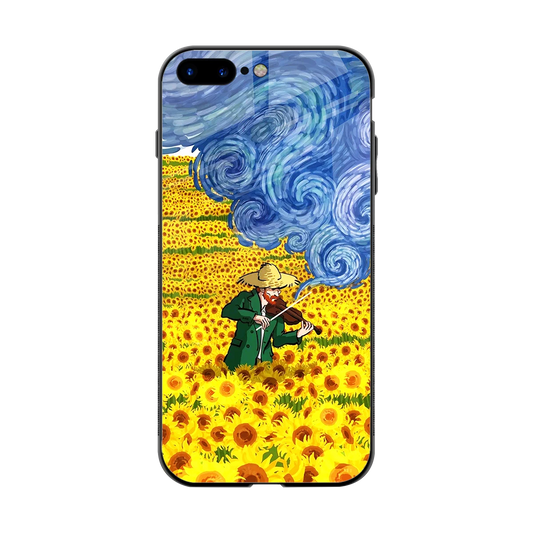 Starry Strings back phone cover | glass case for iphone 8 plus