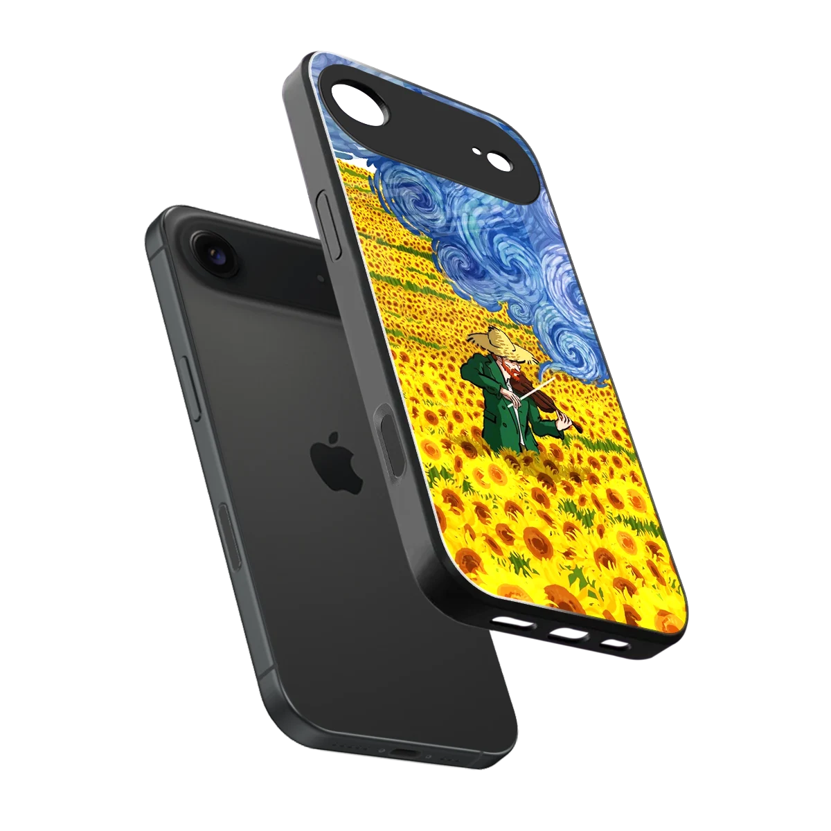 Starry Strings sleek iphone air cover with tempered glass back and TPU edges