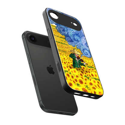 Starry Strings sleek iphone air cover with tempered glass back and TPU edges