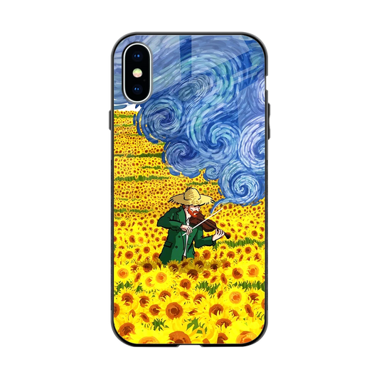 Starry Strings back phone cover | glass case for iphone xs